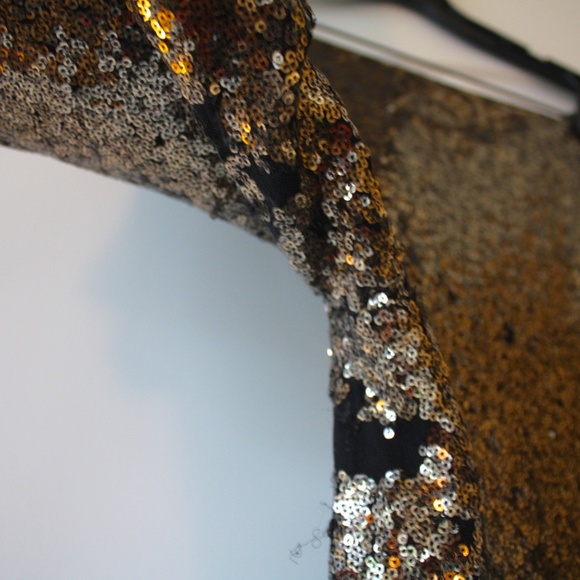 Lucy Paris Gold Sequin Leggings - Picture 3 of 5